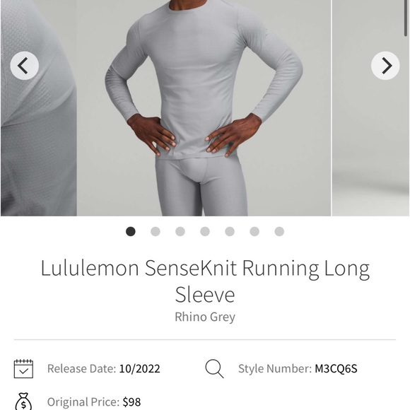 Sensekit running longsleeve men’s Small Nwt - Picture 2 of 5